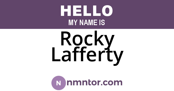 Rocky Lafferty