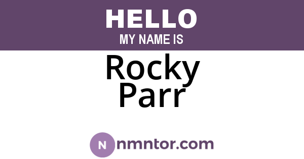 Rocky Parr