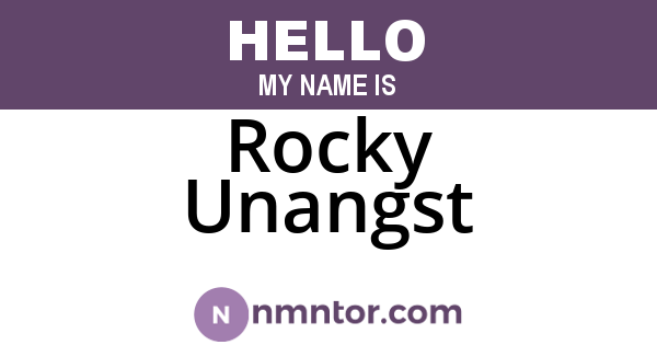 Rocky Unangst