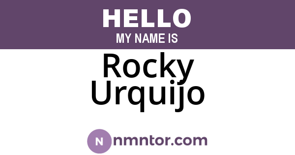 Rocky Urquijo