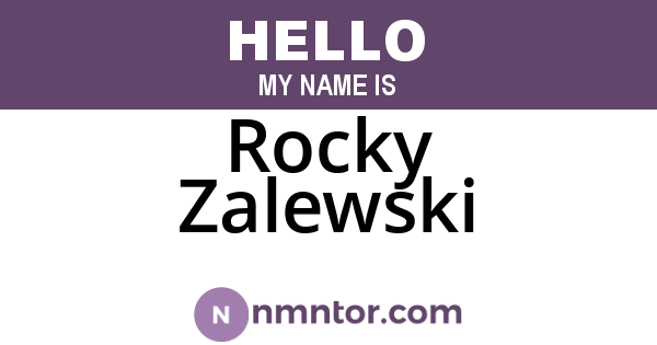 Rocky Zalewski