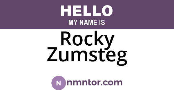 Rocky Zumsteg
