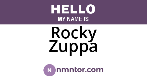 Rocky Zuppa