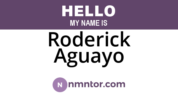 Roderick Aguayo