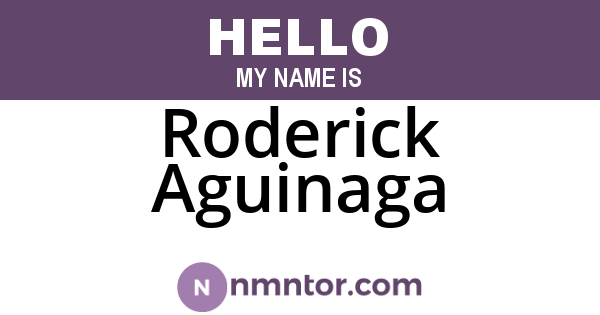 Roderick Aguinaga