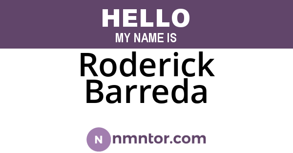 Roderick Barreda