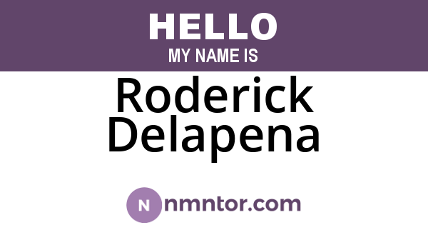 Roderick Delapena