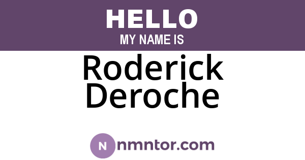Roderick Deroche