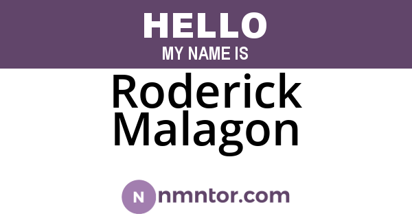 Roderick Malagon