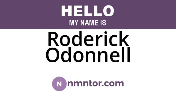 Roderick Odonnell
