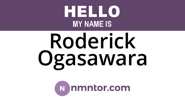 Roderick Ogasawara
