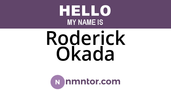 Roderick Okada