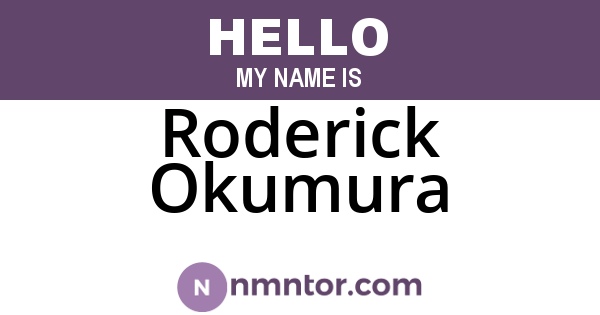 Roderick Okumura