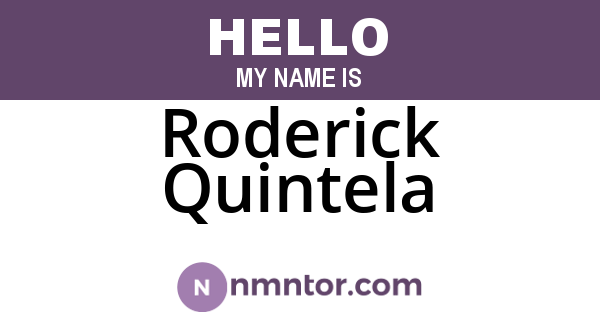 Roderick Quintela
