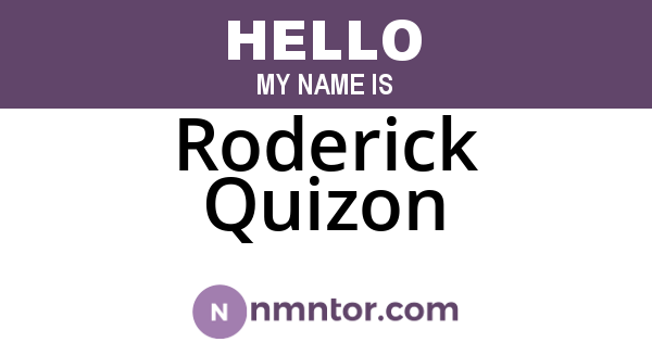 Roderick Quizon