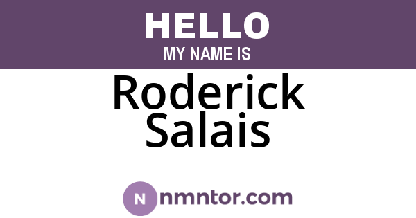 Roderick Salais