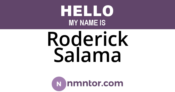 Roderick Salama