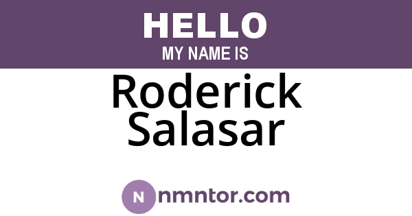 Roderick Salasar