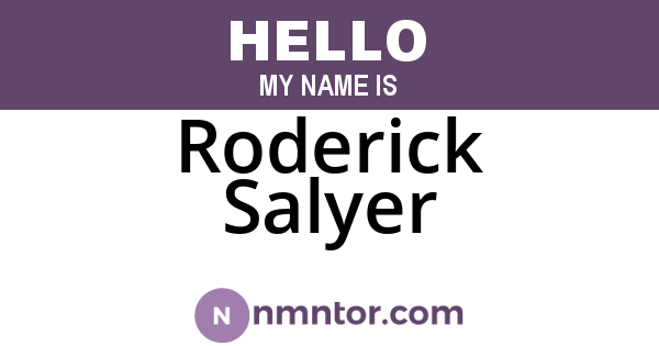 Roderick Salyer