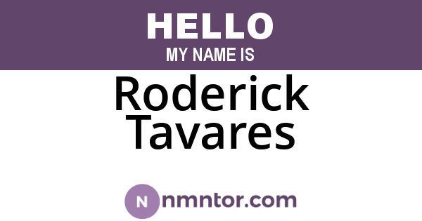Roderick Tavares