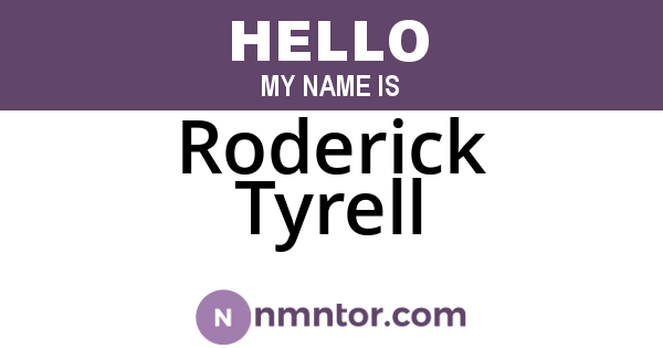 Roderick Tyrell