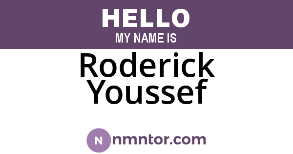 Roderick Youssef