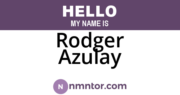 Rodger Azulay