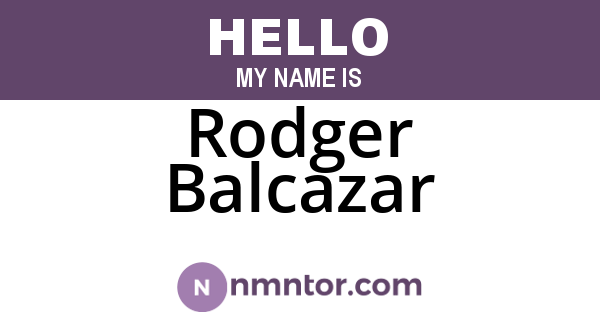Rodger Balcazar