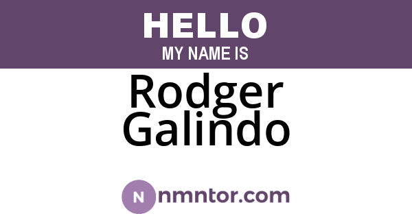 Rodger Galindo