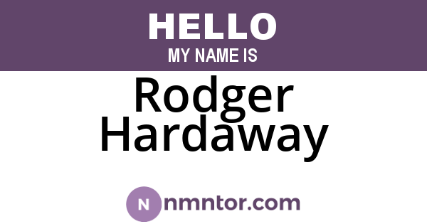 Rodger Hardaway