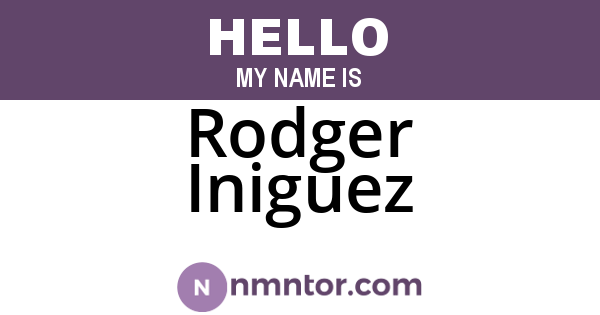 Rodger Iniguez