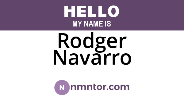 Rodger Navarro
