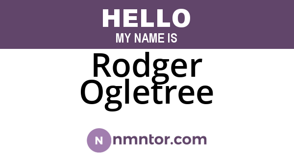 Rodger Ogletree
