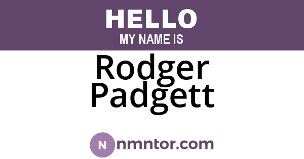 Rodger Padgett