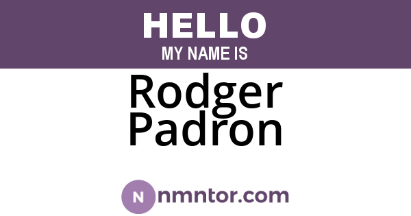 Rodger Padron
