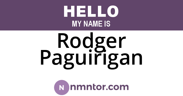 Rodger Paguirigan