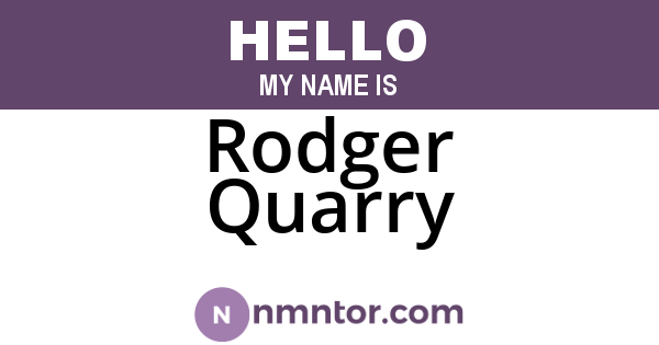 Rodger Quarry