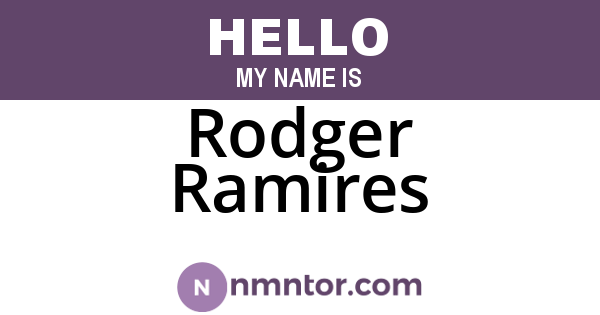 Rodger Ramires