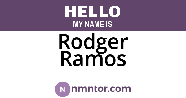Rodger Ramos