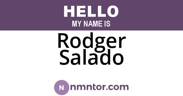 Rodger Salado