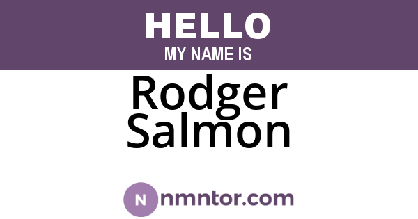 Rodger Salmon