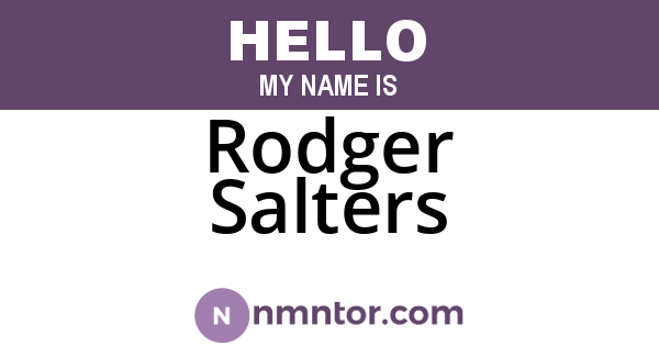 Rodger Salters