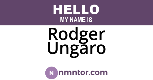 Rodger Ungaro
