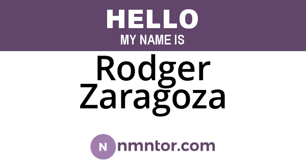 Rodger Zaragoza