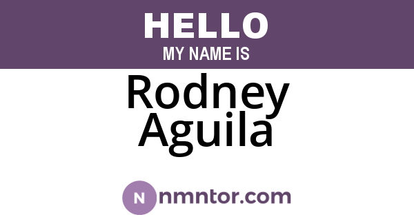 Rodney Aguila