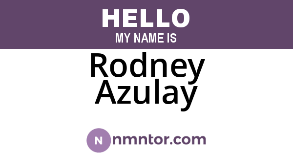 Rodney Azulay