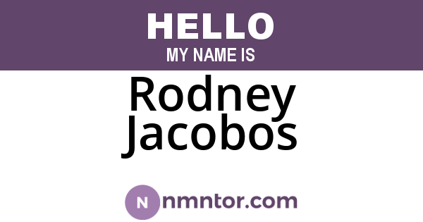 Rodney Jacobos
