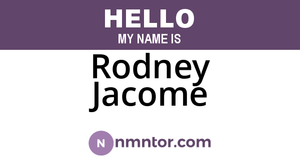 Rodney Jacome