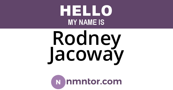 Rodney Jacoway