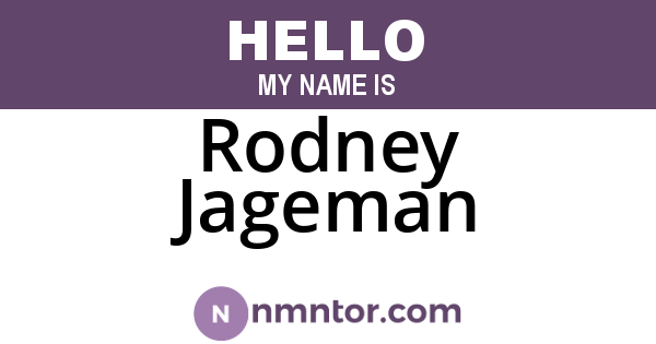 Rodney Jageman